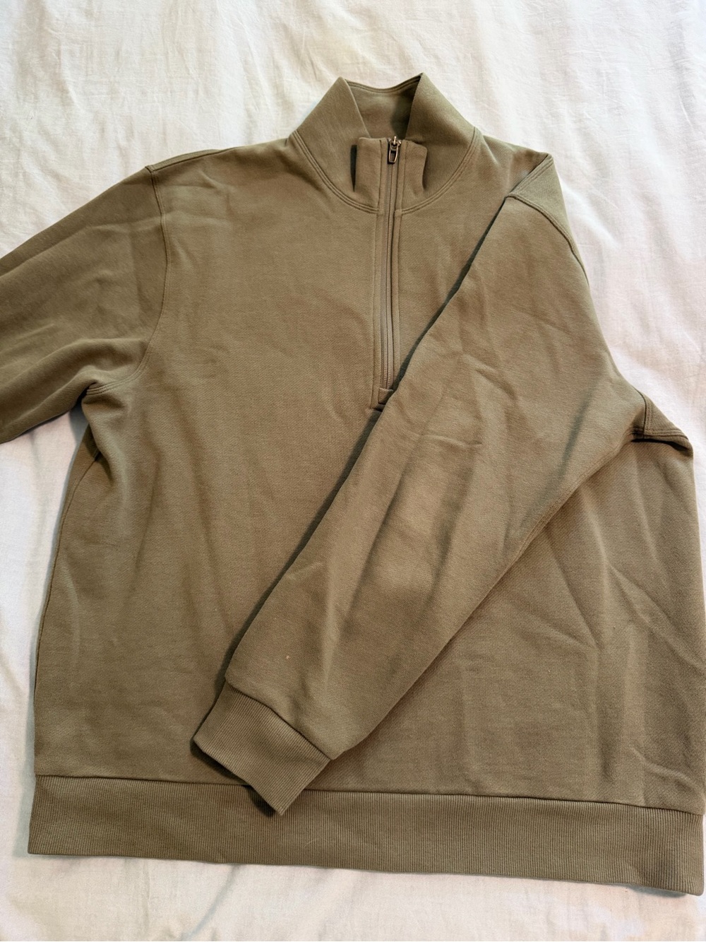 Men's Lululemon Olive Half-Zip Pullover Sweater